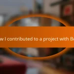 How I contributed to a project with Beck