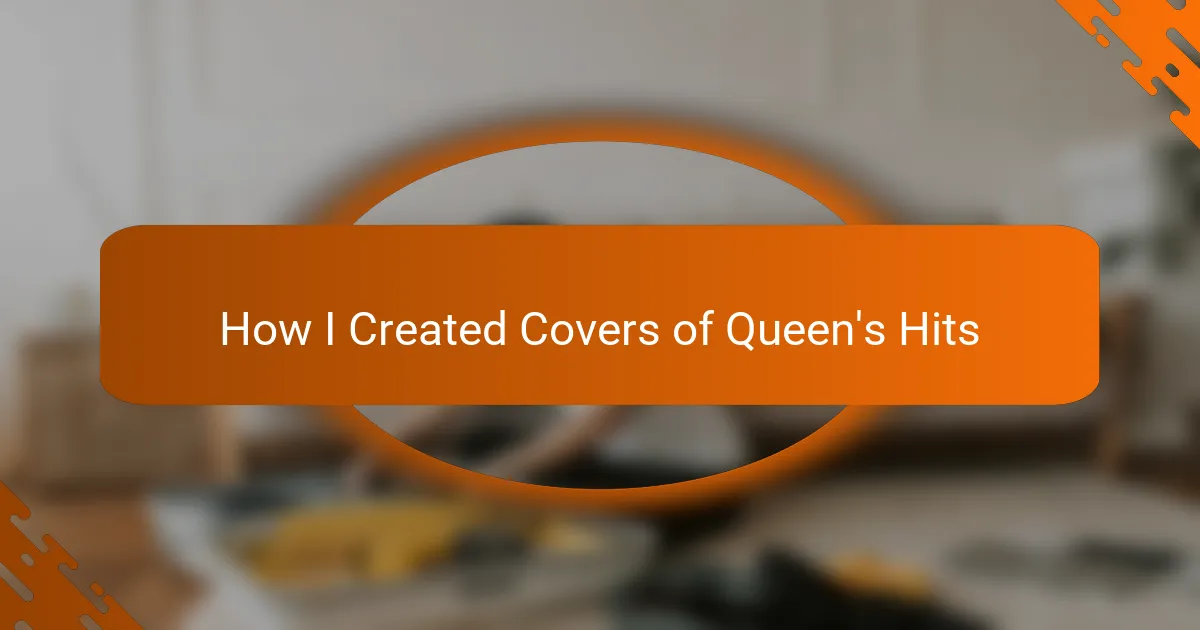 How I Created Covers of Queen’s Hits