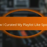 How I Curated My Playlist Like Spotify