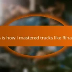 This is how I mastered tracks like Rihanna